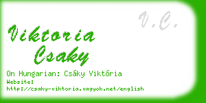 viktoria csaky business card